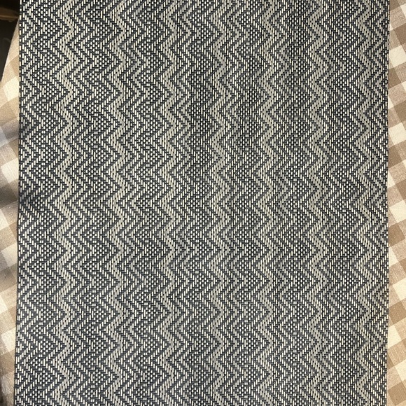 Pottery Barn Other - Pottery Barn Navy Gray Chevron Indoor Outdoor Set 6 Placements